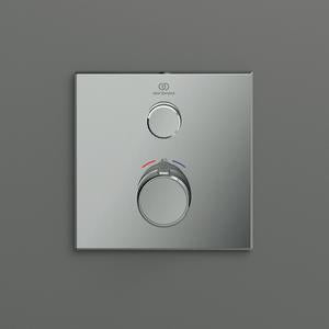 Ideal Standard Ceratherm Navigo Brausethermostat Unterputz eckig Chrom – 1 Verbraucher, DICHT-FIX