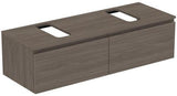 Ideal Standard Finesse Waschtischunterschrank 1402 mm, 2 Auszüge, Greige matt, wandhängend