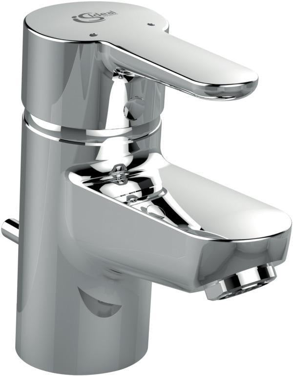 Ideal Standard Connect Blue Waschtischarmatur Piccolo, mit Ablaufgarnitur, Ausladung 96 mm, Chrom
