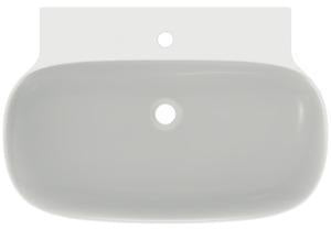 Ideal Standard Aufsatzwaschtisch Linda-X 750x500x135mm geschliffen Weiß 1 Hahnloch ohne Überlauf