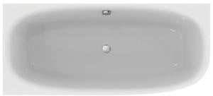 IDEAL STANDARD D-Form-Badewanne Dea 1800x800x610mm Weiß, links, mit Ablauf