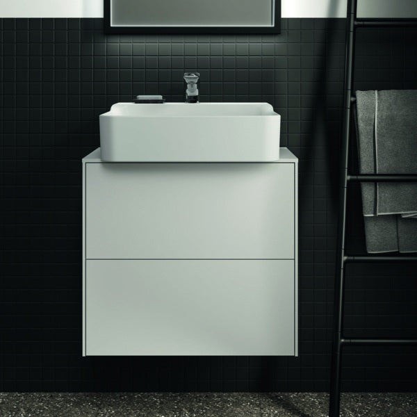 Ideal Standard Conca WT-Unterschrank 602 mm, 2 Auszüge, Push-Open & Softclose, Anthrazit