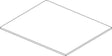 Ideal Standard Waschtischplatte Conca 602x505 mm Weiß ohne Ausschnitt