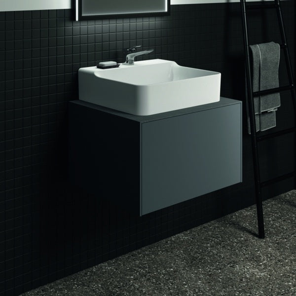 Ideal Standard Conca Waschtischplatte aus Keramik 602x505x6 mm in Marmor Calacatta