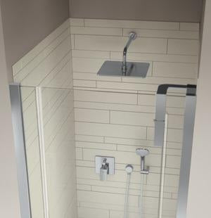 Ideal Standard Idealrain Wandanschluss 300 mm Chrom – Aufputz Kopfbrauseanschluss mit Rosette