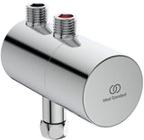 IDEAL STANDARD Eckventilthermostat Ceraplus, Chrom – Thermostatische Wand-Armatur mit Filter