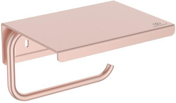 Ideal Standard Alu+ Papierrollenhalter mit Klappe – Wandmontage, Aluminium, Rose