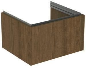Ideal Standard Conca Waschtischunterbau 600 mm Weiß mit Push-Open-Auszug – MDF-Front, wandhängend