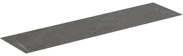 Ideal Standard Waschtischplatte Conca aus Keramik 1987x505x6 mm in Marmor Calacatta