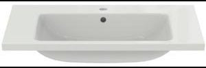 Ideal Standard i.life B Möbelwaschtisch 810 mm, 1 Hahnloch, mit Überlauf, Weiß
