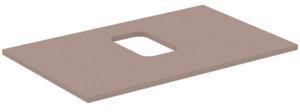 IDEAL STANDARD i.life B Waschtischplatte Eiche Natur 802x507x18 mm mit mittigem Ausschnitt