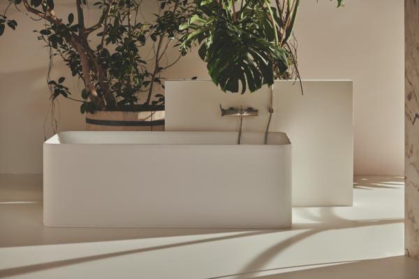 IDEAL STANDARD Conca freistehende Körperform-Badewanne 1800x800x600 mm Weiß Matt Mineralguss