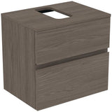 Ideal Standard Finesse Waschtischunterschrank 602 mm, 2 Auszüge, Greige matt, wandhängend