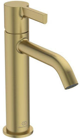 IDEAL STANDARD Waschtischarmatur Joy Grande Ausladung 135 mm ohne Ablaufgarnitur Brushed Gold