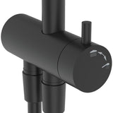 IDEAL STANDARD Duschsystem Idealrain für AP-Armatur in Silk Black – mit Kopf- und Handbrause