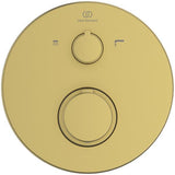 Ideal Standard Badethermostat UP Ceratherm T100, BS2, DIN EN 1717, Brushed Gold