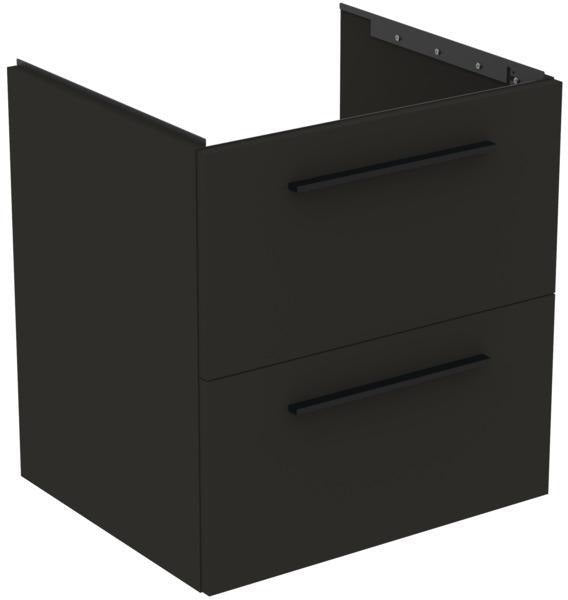 Ideal Standard i.life B Möbel-Set 100 cm – 2 Auszüge, 2 offene Fächer, Chrom/Weiß matt