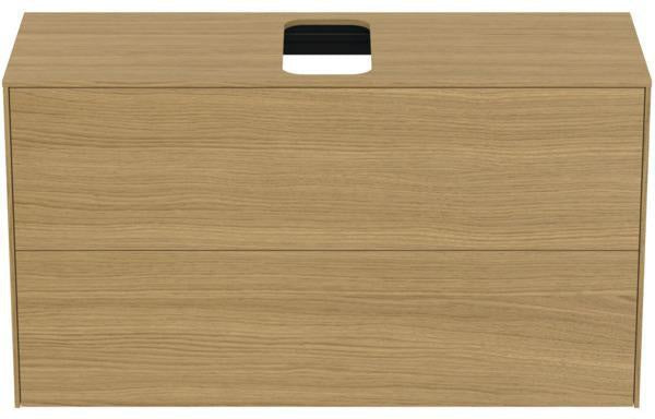 IDEAL STANDARD Conca Waschtischunterschrank 1002 mm, 2 Auszüge, Push-Open, Weiß Matt