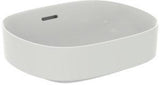 Ideal Standard Aufsatzwaschtisch Linda-X 450x380x130 mm Weiß – Keramik ohne Hahnloch, mit Überlauf