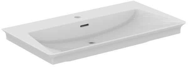 Ideal Standard Möbelwaschtisch La Dolce Vita 860 mm, 1 Hahnloch, mit Überlauf, Weiß