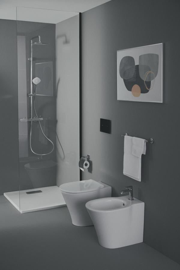 IDEAL STANDARD IS Sensor-Betätigungsplatte NT1 Symfo, Schwarz – Elektronische WC-Betätigung mit Frontbeleuchtung