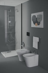 IDEAL STANDARD IS Sensor-Betätigungsplatte NT1 Symfo, Schwarz – Elektronische WC-Betätigung mit Frontbeleuchtung
