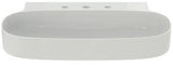 Ideal Standard Linda-X Aufsatzwaschtisch 750x500x135mm Weiß 3 Hahnlöcher ohne Überlauf