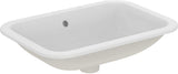Ideal Standard Connect Einbauwaschtisch 580x410mm Weiß mit Überlauf und Ideal Plus Beschichtung