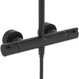 Ideal Standard Ceratherm T125 Duschsystem mit Badethermostat, Pin-Griffen und 300 mm Regenbrause in Chrom