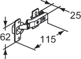 Ideal Standard Eurovit WC-Sitz-Scharnier Softclose Scharniersatz für WC-Sitze