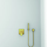IDEAL STANDARD Idealrain Atelier Wandanschlussbogen G1/2 eckige Rosette Brushed Gold