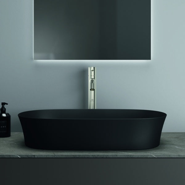 Ideal Standard Ipalyss Aufsatzschale 600x380x120 mm Seidenweiß ohne Hahnloch und Überlauf