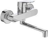 Ideal Standard Ceraflex Wand-Waschtischarmatur, Ausladung 160 mm, Chrom – Einhandhebelmischer mit Keramikkartusche