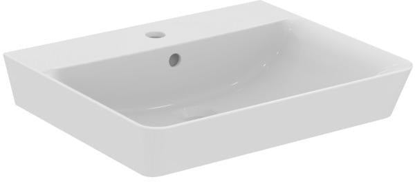 Ideal Standard Connect Air Waschtisch 550x460mm, 1 Hahnloch, mit Überlauf, Weiß