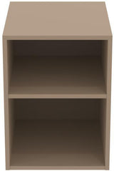 IDEAL STANDARD Finesse Seitenelement 400x505x540mm Greige matt – Wandhängend mit 2 offenen Fächern