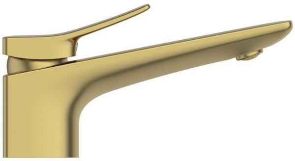 Ideal Standard Conca Waschtischarmatur Brushed Gold, 132 mm Auslauf, ohne Ablaufgarnitur