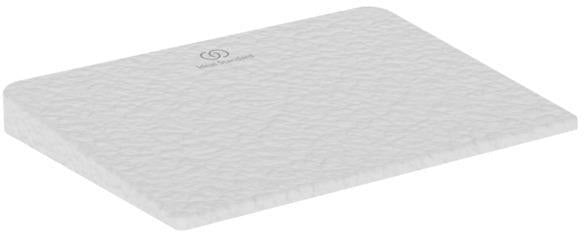 IDEAL STANDARD Ablaufabdeckung Ultra Flat S i.life Carraraweiß – lackierte Oberfläche