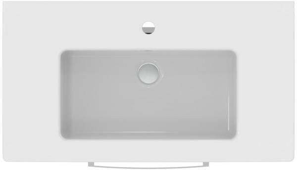 Ideal Standard Waschtisch-Möbelpaket Eurovit 815 mm Weiß Eiche hell mit 2 Auszügen