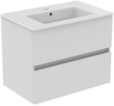 Ideal Standard Eurovit+ Möbelpaket mit Waschtisch 51 cm, Unterschrank 50 cm und 2 Auszügen in Grau