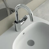 IDEAL STANDARD Ceraflex Waschtischarmatur 146 mm mit hohem Auslauf und Ablaufgarnitur in Chrom