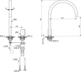 Ideal Standard Solos Waschtischarmatur hoher Auslauf ohne Ablaufgarnitur Chrom