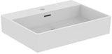 Ideal Standard Waschtisch Extra 615 mm, 1 Hahnloch, mit Überlauf, geschliffen Weiß