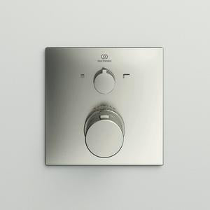 Ideal Standard Ceratherm C100 Einzelthermostat Unterputz Rosette 163x163mm Brushed Gold