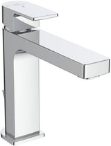 Ideal Standard Edge Waschtischarmatur Grande Slim mit Ablaufgarnitur, 5l/min, BlueStart, Chrom