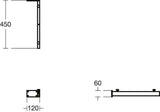 Ideal Standard Conca Konsolenträger 2 Stück 120x450x60 mm – Stabile Metall-Befestigung für Waschtische