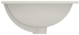 Ideal Standard Unterbauwaschtisch Connect, oval, 620x410 mm, Weiß, ohne Hahnloch, mit Überlauf