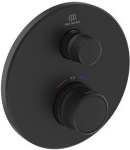 Ideal Standard Brausethermostat UP Ceratherm Navigo 1 Verbraucher Rund Chrom – Unterputz-Thermostat mit Easy-Box
