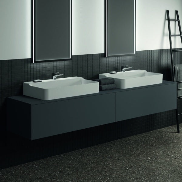 IDEAL STANDARD Conca WT-Unterschrank 2387x505x370 mm, 2 Auszüge, mit Ausschnitt, Weiß