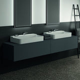 IDEAL STANDARD Conca WT-Unterschrank 2387x505x370 mm, 2 Auszüge, mit Ausschnitt, Weiß