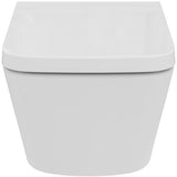 Ideal Standard Blend Cube WC-Paket wandhängend, randlos, mit SoftClosing-Sitz, 365x540x375 mm, Weiß